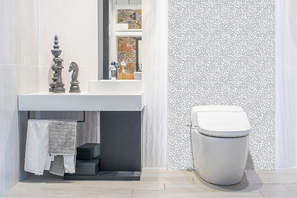 Bathroom wall panel Gray mosaic