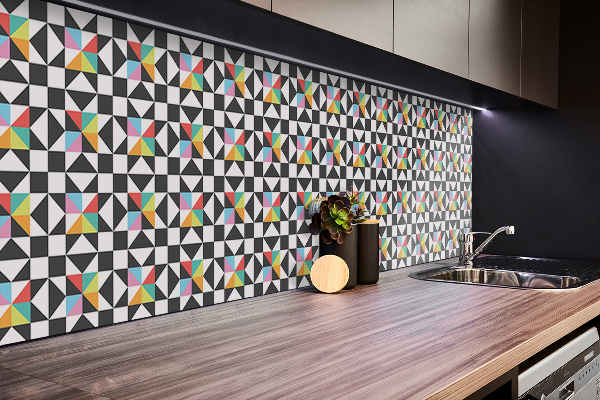 Bathroom wall panel Geometric pattern
