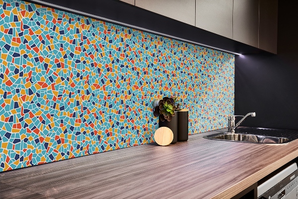 Decorative wall panel colorful mosaic