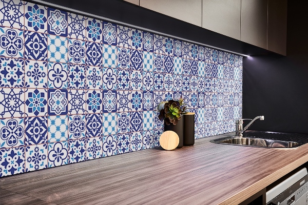 Panel wall covering Azulejos pattern