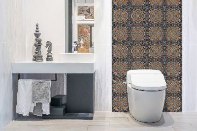 Bathroom wall panel Oriental pattern