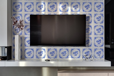 Decorative wall panel Azulejos flower