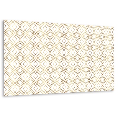 Panel wall covering Golden lines