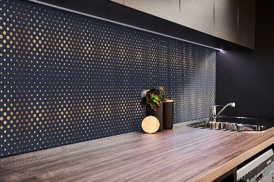 Panel wall covering Golden dots