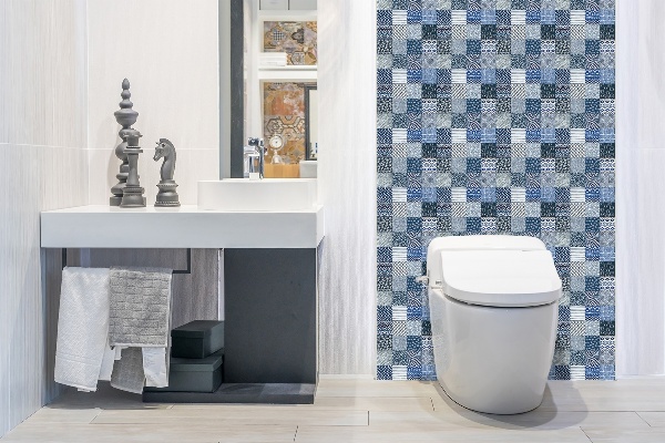 Bathroom wall panel Mix of patterns
