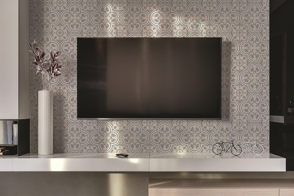 Bathroom wall panel Floristic pattern