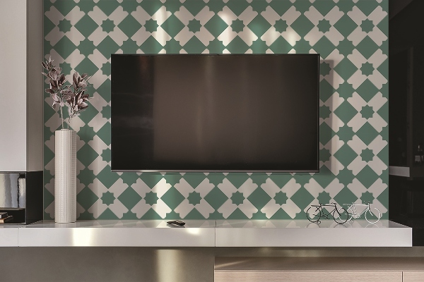 Bathroom wall panel Geometric pattern