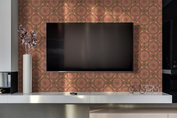 Panel wall covering Arabic ethnic pattern