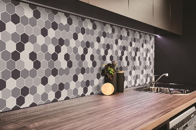 Bathroom wall panel Hexagons