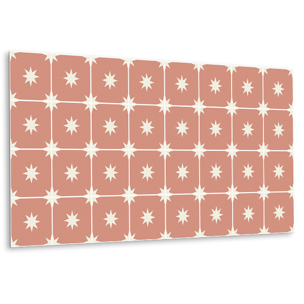 Bathroom wall panel Stars in a square