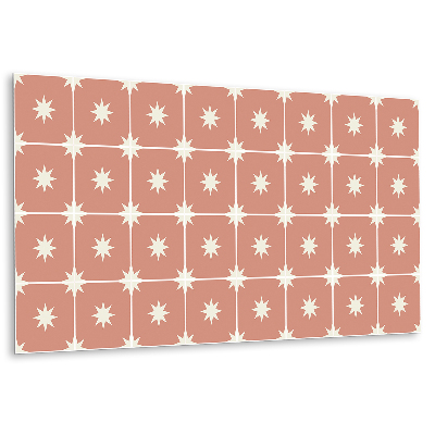 Bathroom wall panel Stars in a square