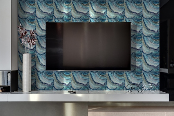 Wall panel Decorative agate cross -section