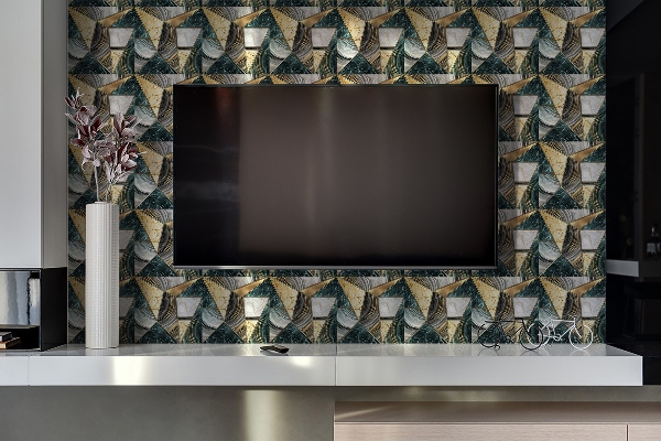 Wall paneling Art Deco abstraction