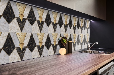 Wall panel Stone triangles