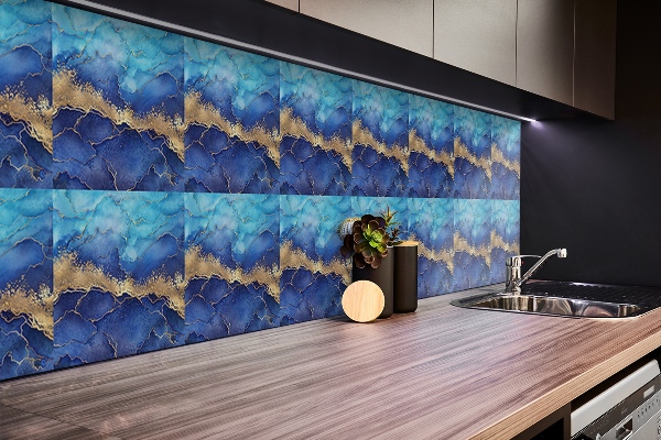 Bathroom wall panel Marble sea