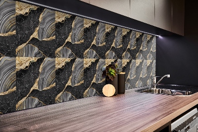 Panel wall covering Marble mosaic