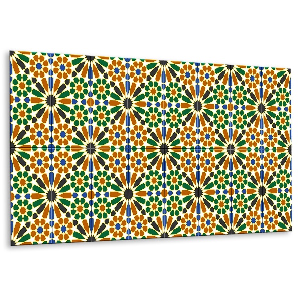 Panel wall covering Cuban pattern