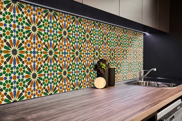 Panel wall covering Cuban pattern