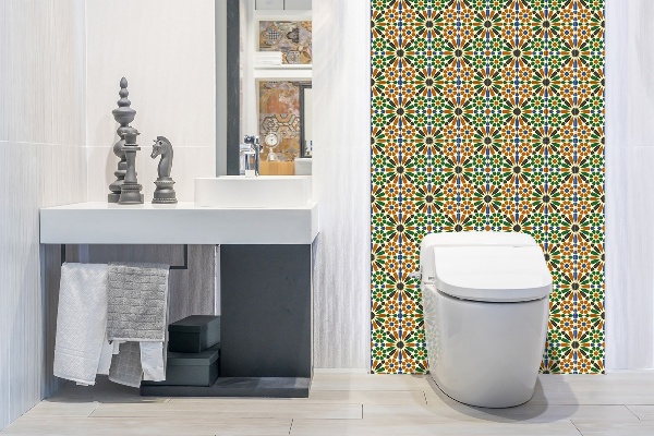 Panel wall covering Cuban pattern