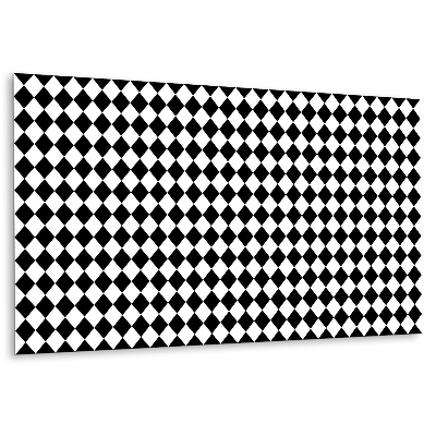 Panel wall covering Oblique chessboard