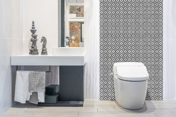 Panel wall covering Spanish pattern