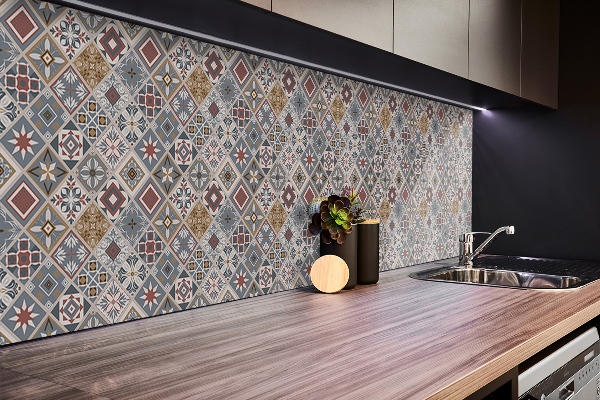 Panel wall covering Turkish patchwork